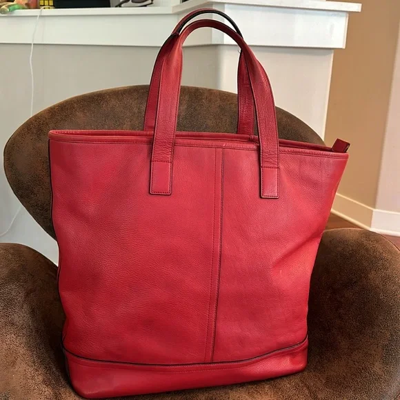 COACH MERCER TOTE GLOVETANNED LEATHER BAG TRAVEL GROCERY LAPTOP GUC W/HANGTAG - Picture 9 of 17